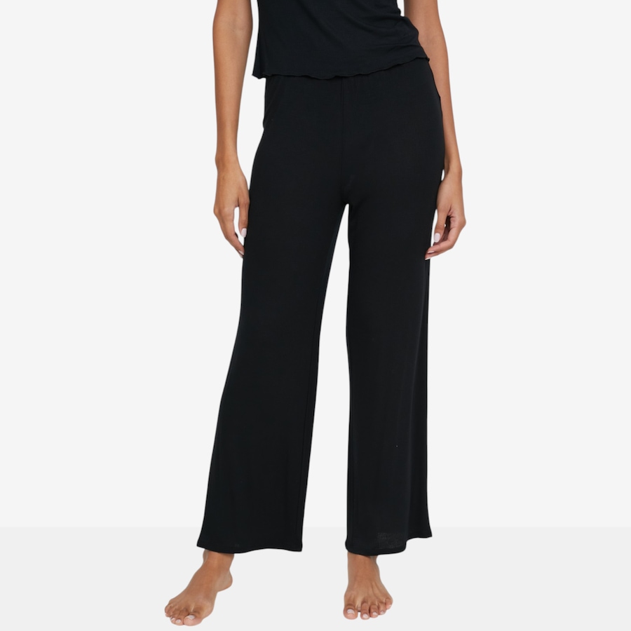 Image 125388_BLK.jpg, Product 125-388 / Price $88.00, N Natori Edit Luna Sweater Knit Mellow Flare Pant from N Natori on TSC.ca's Fashion department