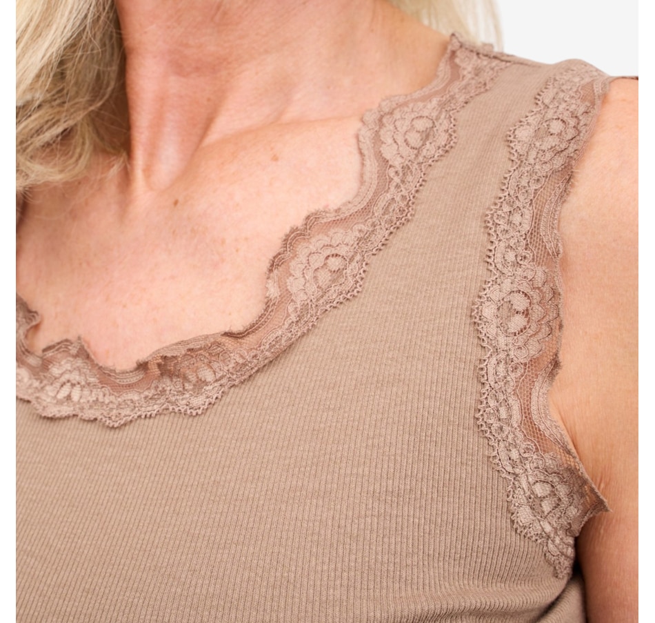 Image 125668_ALTMORE1.jpg, Product 125-668 / Price $59.99, Brian Bailey Lace Trim Tank Top from Brian Bailey on TSC.ca's Fashion department