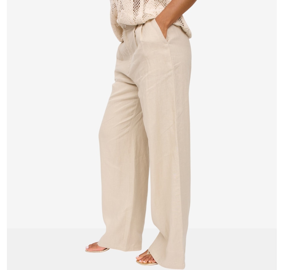 Image 125670_ALTMORE1.jpg, Product 125-670 / Price $135.00, Brian Bailey Wide Leg Linen Pant from Brian Bailey on TSC.ca's Fashion department