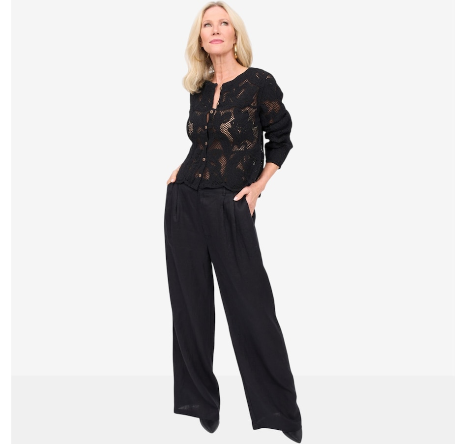 Image 125670_ALTMORE4.jpg, Product 125-670 / Price $135.00, Brian Bailey Wide Leg Linen Pant from Brian Bailey on TSC.ca's Fashion department
