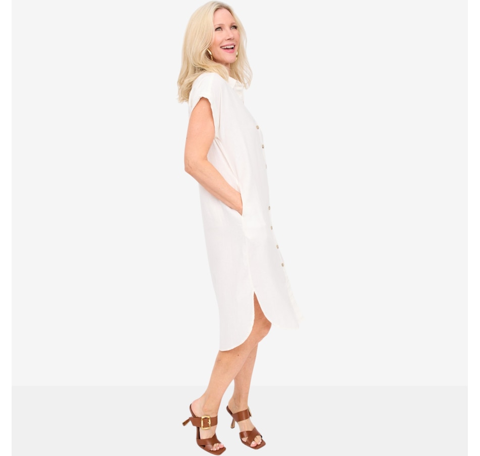 Image 125672_ALTMORE1.jpg, Product 125-672 / Price $165.00, Brian Bailey Linen Short Sleeve Shirt Dress from Brian Bailey on TSC.ca's Fashion department