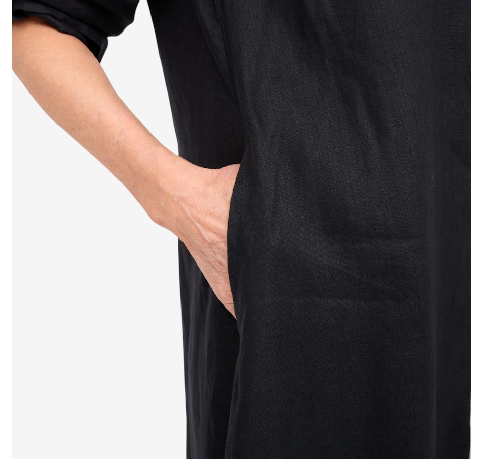 Image 125673_ALTMORE3.jpg, Product 125-673 / Price $179.99, Brian Bailey Linen Button Front Maxi Dress with Contrast Placket from Brian Bailey on TSC.ca's Fashion department