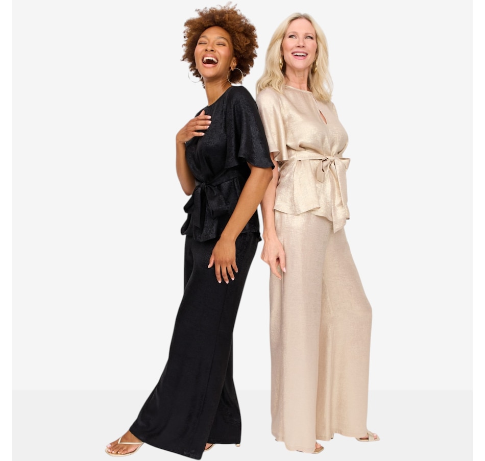 Image 125675_ALTMORE3.jpg, Product 125-675 / Price $120.00, Brian Bailey Flowy Metallic Pants from Brian Bailey on TSC.ca's Fashion department