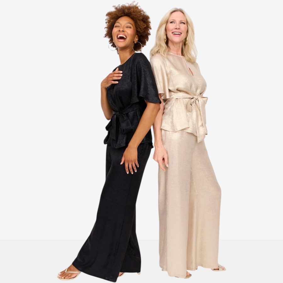 Image 125675_ALTMORE3.jpg, Product 125-675 / Price $130.00, Brian Bailey Flowy Metallic Pants from Brian Bailey on TSC.ca's Fashion department