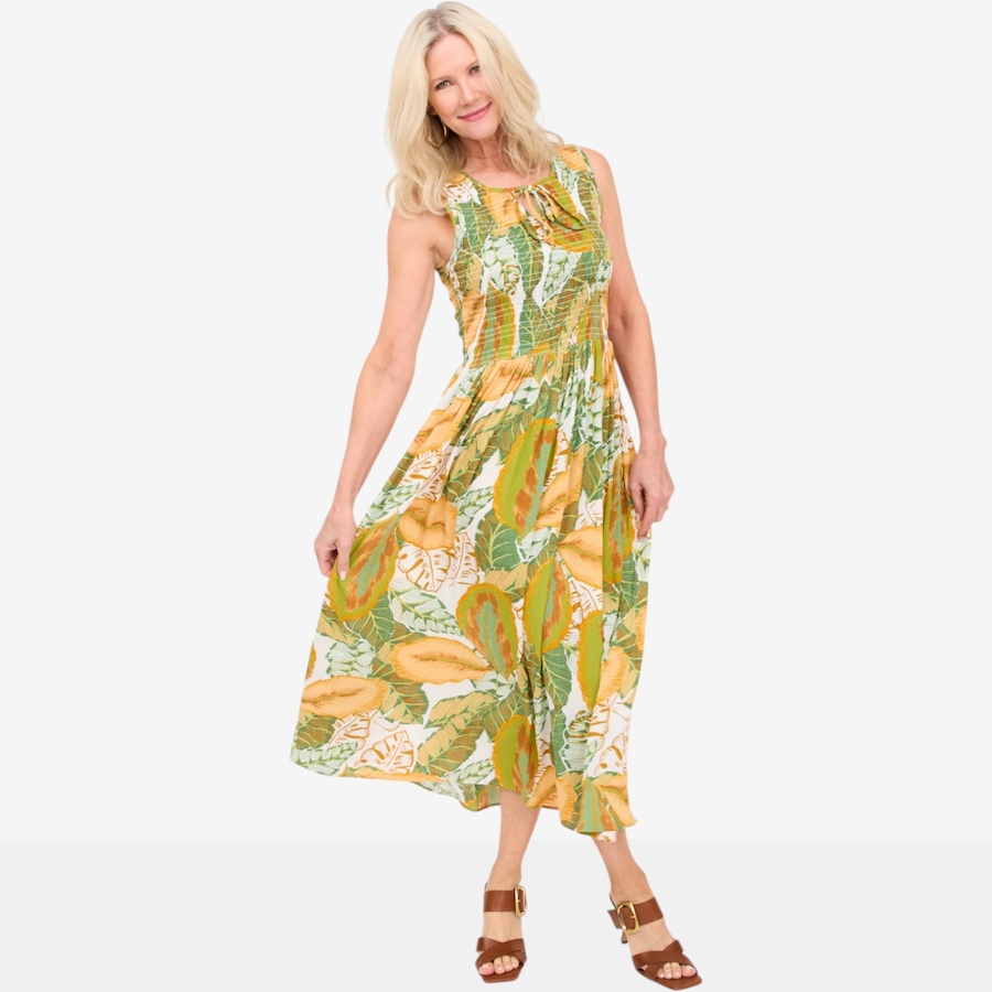 Image 125679_ALTMORE3.jpg, Product 125-679 / Price $69.88, Brian Bailey Printed Smocked Dress from Brian Bailey on TSC.ca's Fashion department