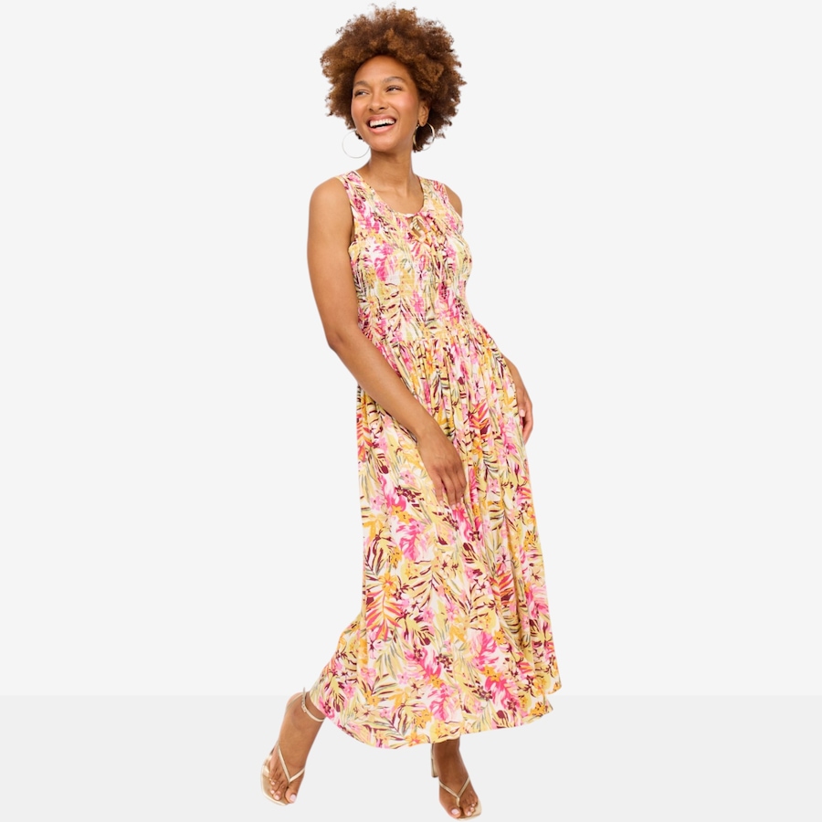 Image 125679_PMU.jpg, Product 125-679 / Price $69.88, Brian Bailey Printed Smocked Dress from Brian Bailey on TSC.ca's Fashion department