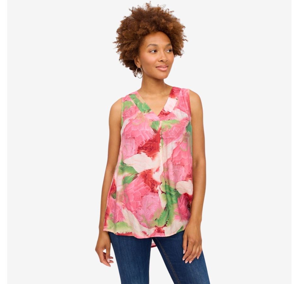 Image 125681_PNK.jpg, Product 125-681 / Price $90.00, Brian Bailey Printed Sleeveless Top from Brian Bailey on TSC.ca's Fashion department