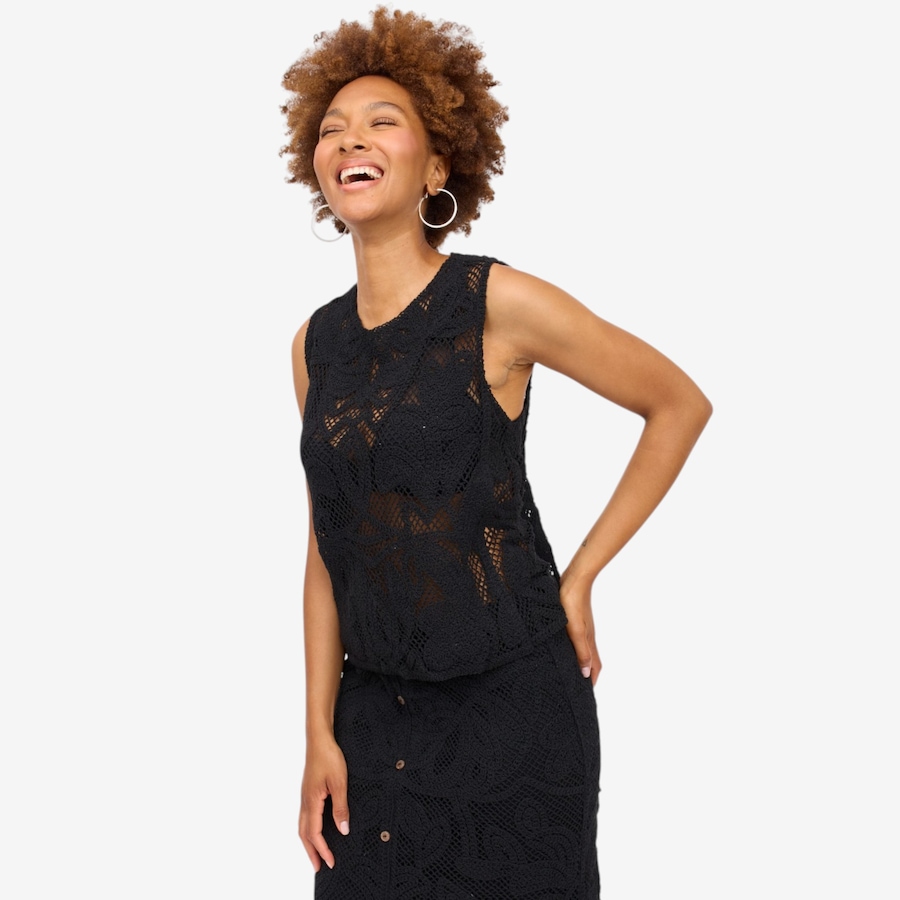Image 125682_BLK.jpg, Product 125-682 / Price $125.00, Brian Bailey Crochet Lace Sleeveless Top from Brian Bailey on TSC.ca's Fashion department