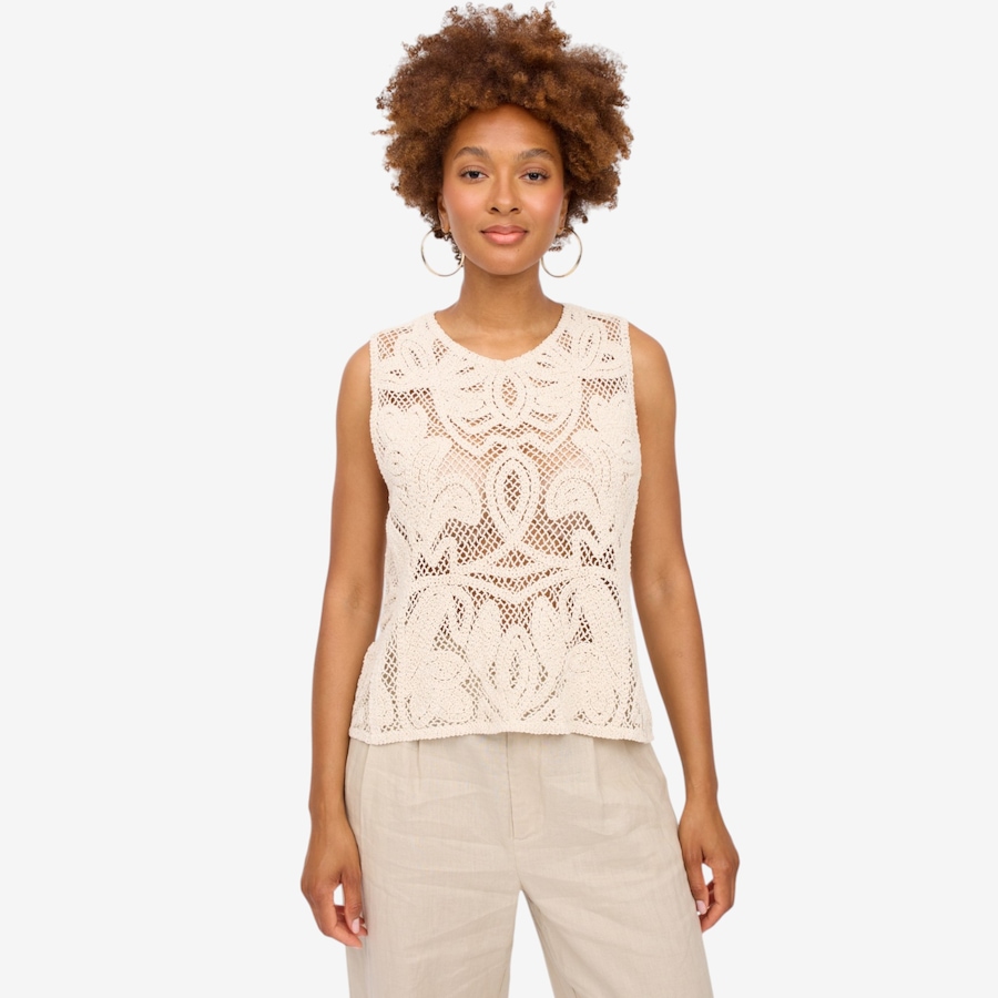 Image 125682_NAT.jpg, Product 125-682 / Price $125.00, Brian Bailey Crochet Lace Sleeveless Top from Brian Bailey on TSC.ca's Fashion department