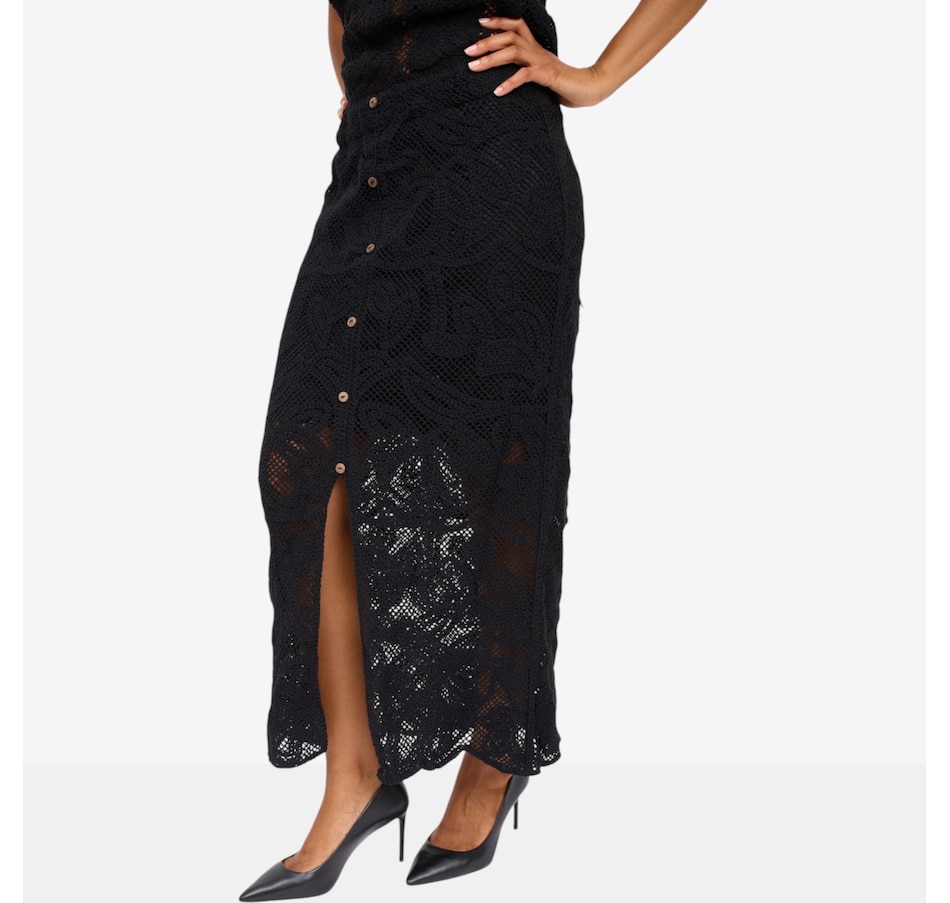 Image 125683_ALTMORE2.jpg, Product 125-683 / Price $175.00, Brian Bailey Crochet Lace Skirt from Brian Bailey on TSC.ca's Fashion department