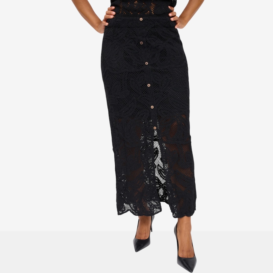 Image 125683_BLK.jpg, Product 125-683 / Price $175.00, Brian Bailey Crochet Lace Skirt from Brian Bailey on TSC.ca's Fashion department