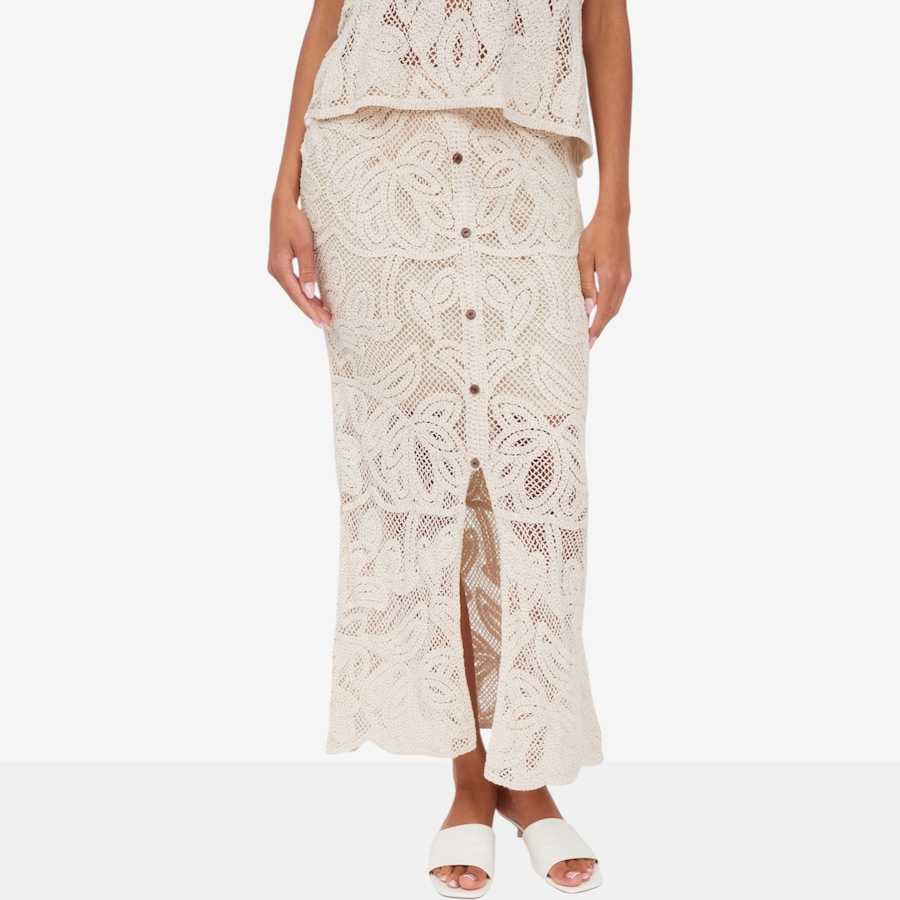 Image 125683_NAT.jpg, Product 125-683 / Price $175.00, Brian Bailey Crochet Lace Skirt from Brian Bailey on TSC.ca's Fashion department
