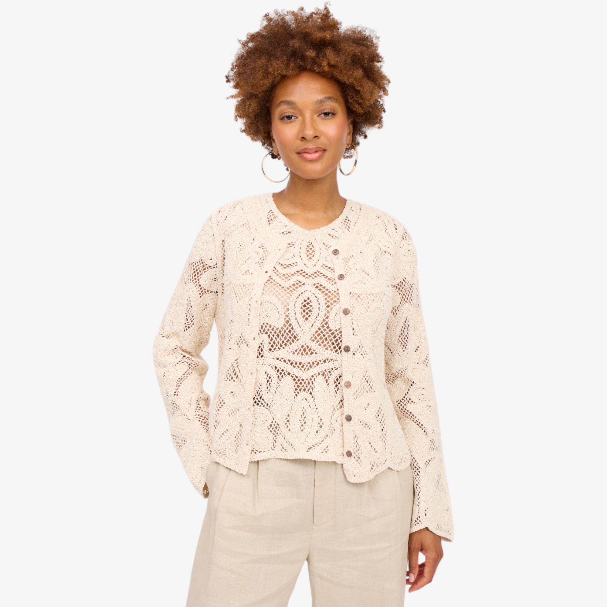 Brian Bailey Crochet Lace Cardigan - TSC.ca