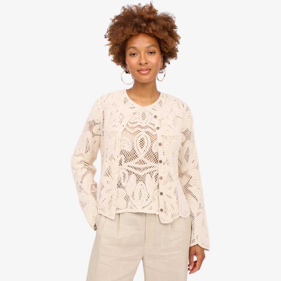 Image 125684_NAT.jpg, Product 125-684 / Price $190.00, Brian Bailey Crochet Lace Cardigan from Brian Bailey on TSC.ca's Fashion department