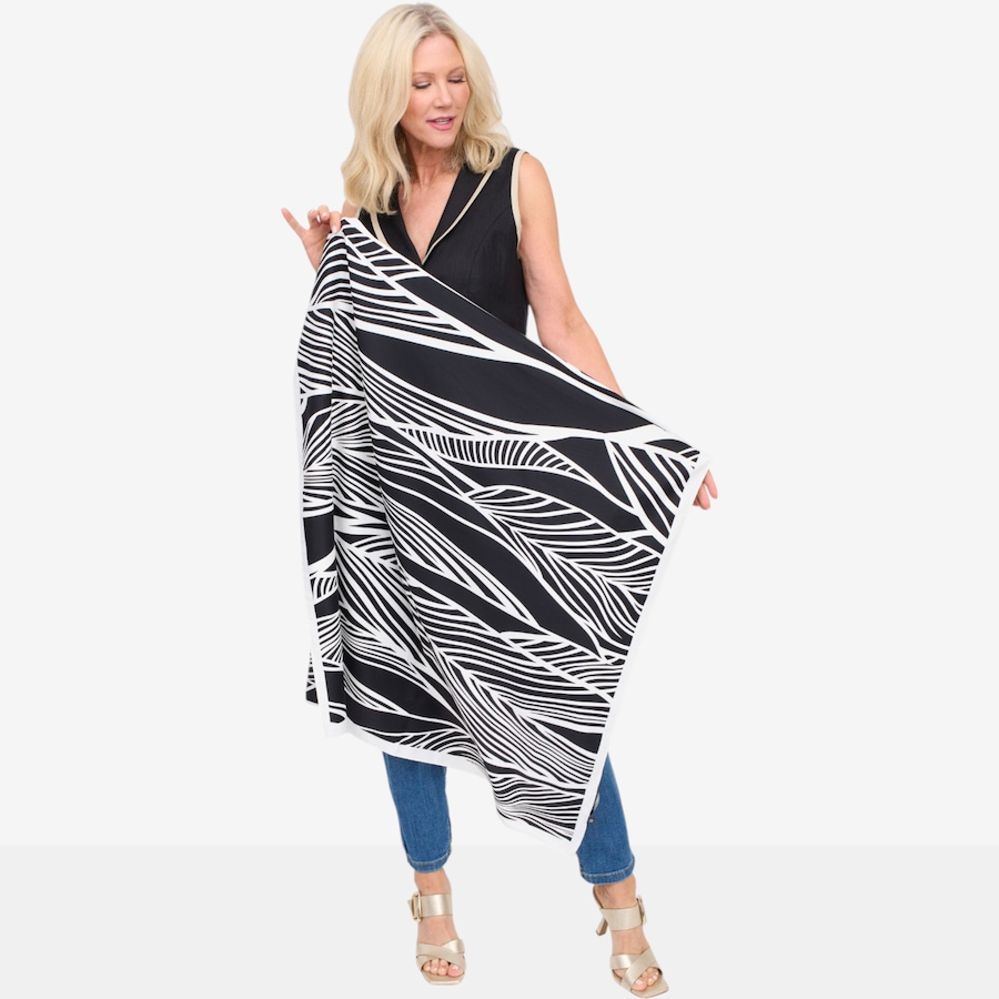 Image 125700_CMB.jpg, Product 125-700 / Price $90.00, Brian Bailey Printed Square Scarf from Brian Bailey on TSC.ca's Fashion department