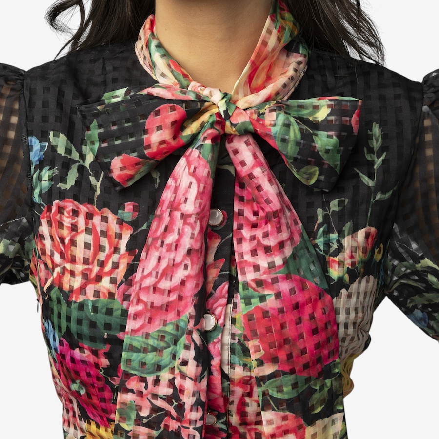 Image 125710_ALTMORE1.jpg, Product 125-710 / Price $149.88, Katherine Karambelas Maxi Dress with Scarf Collar from Katherine Karambelas on TSC.ca's Fashion department