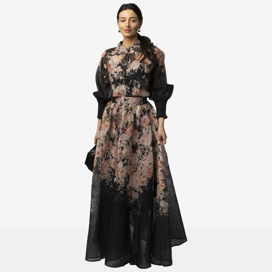 Image 125721_BLK.jpg, Product 125-721 / Price $199.88, Katherine Karambelas Three-Piece Set: Button Down Blouse, A-Line Skirt and Cami from Katherine Karambelas on TSC.ca's Fashion department