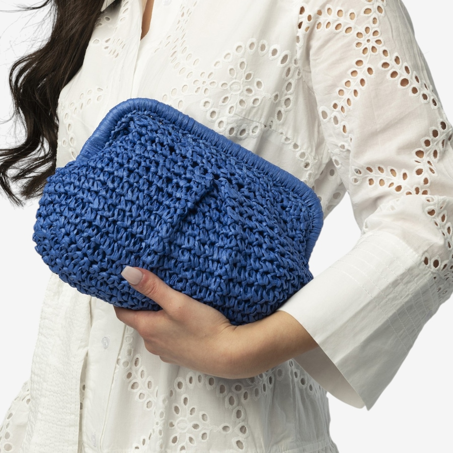 Image 125725_ALTMORE2.jpg, Product 125-725 / Price $49.88, Katherine Karambelas Woven Clutch with Removable Beaded Handle from Katherine Karambelas on TSC.ca's Fashion department