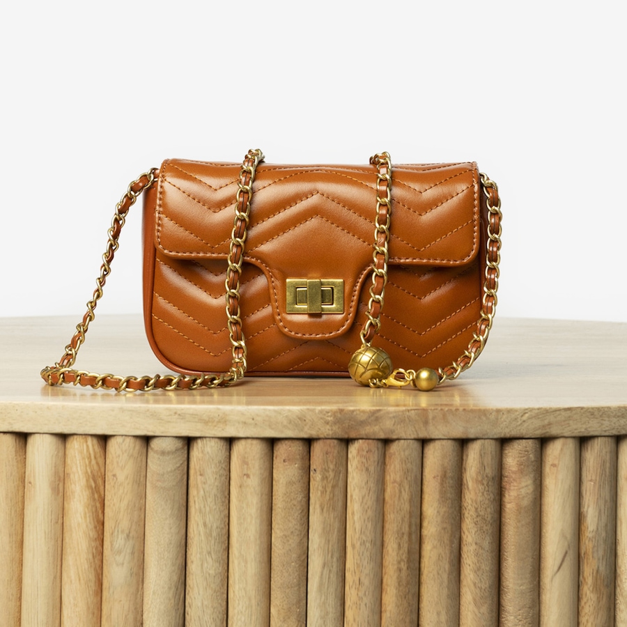 Image 125730_CML.jpg, Product 125-730 / Price $69.88, Katherine Karambelas Chain Strap Crossbody Bag from Katherine Karambelas on TSC.ca's Fashion department