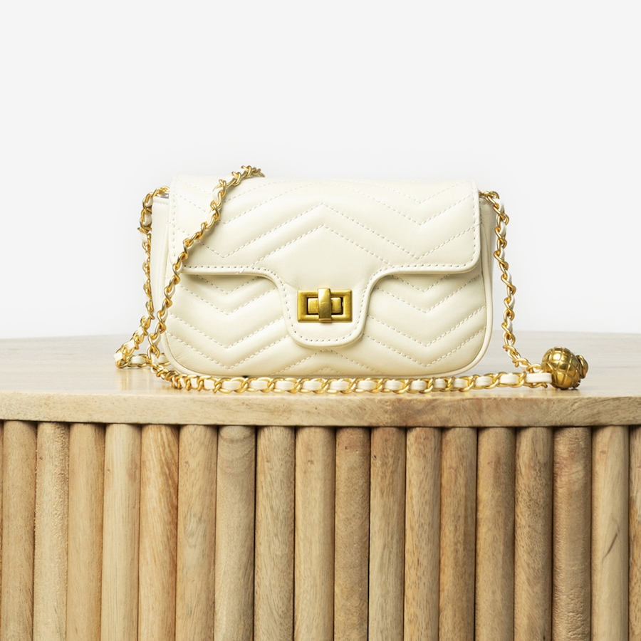 Image 125730_CRM.jpg, Product 125-730 / Price $69.88, Katherine Karambelas Chain Strap Crossbody Bag from Katherine Karambelas on TSC.ca's Fashion department