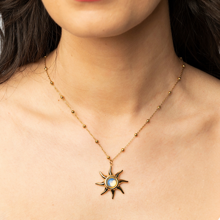 Image 125731_ALTMORE1.jpg, Product 125-731 / Price $39.88, Katherine Karambelas Enamel Stone Sun Necklace from Katherine Karambelas on TSC.ca's Jewellery department