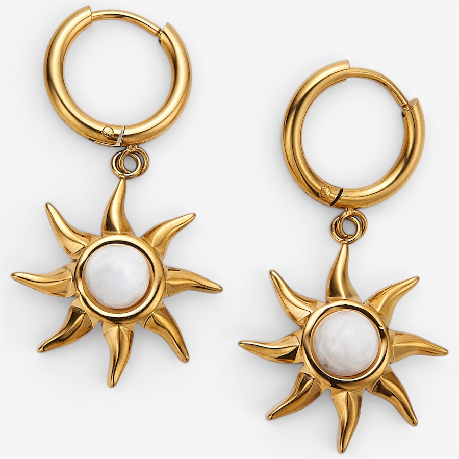 Image 125732_GLD.jpg, Product 125-732 / Price $39.88, Katherine Karambelas Enamel Stone Sun Drop Earrings from Katherine Karambelas on TSC.ca's Jewellery department