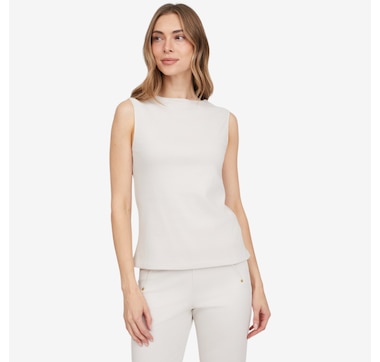 Guillaume Jersey Knit Open Neck Top