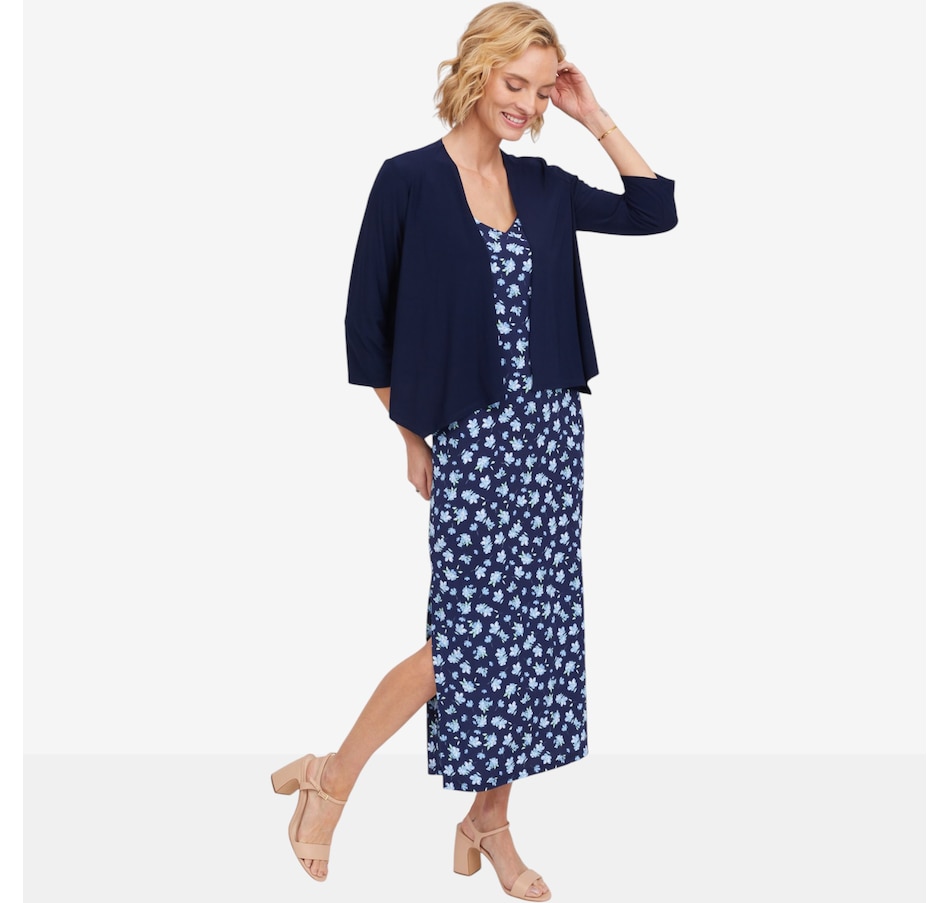 Image 125789_ALTMORE4.jpg, Product 125-789 / Price $78.99, Kim & Co. Brazil Knit Strappy Midi Dress with Side Slit from Kim & Co. on TSC.ca's Fashion department