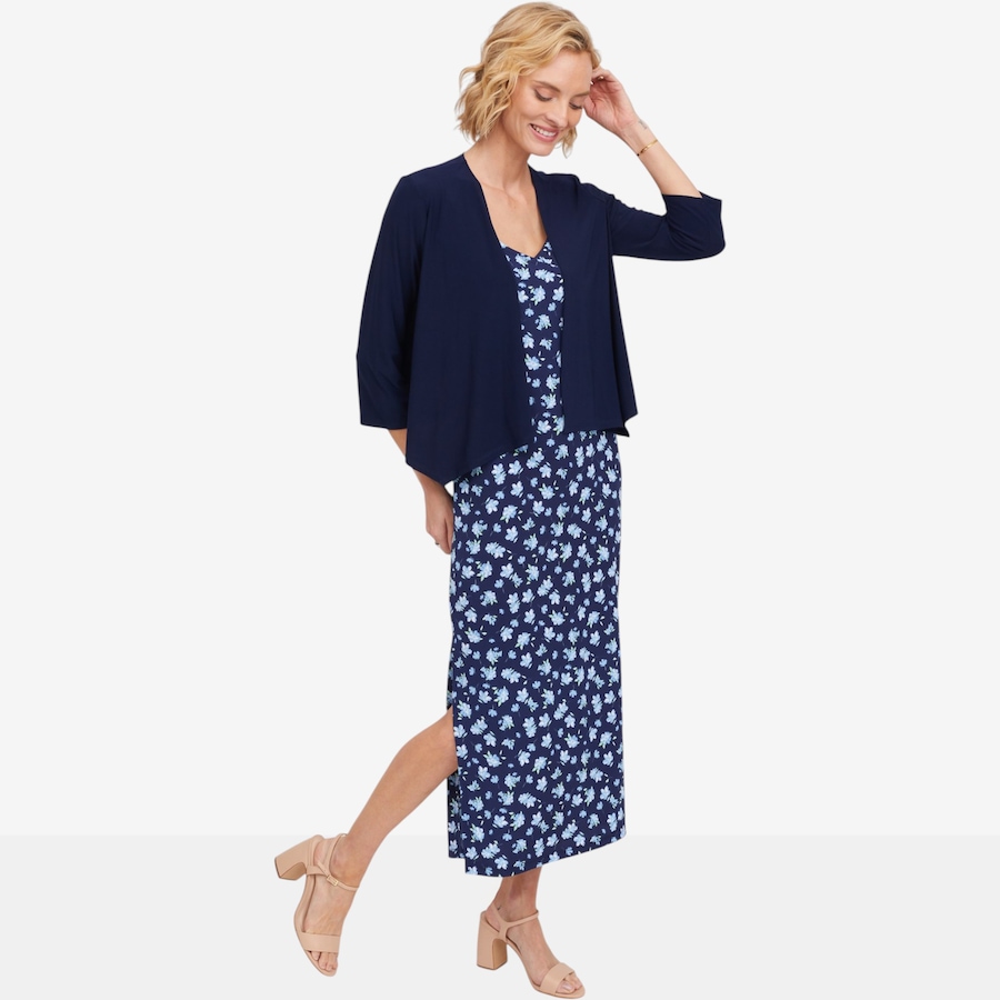 Image 125789_ALTMORE4.jpg, Product 125-789 / Price $78.99, Kim & Co. Brazil Knit Strappy Midi Dress with Side Slit from Kim & Co. on TSC.ca's Fashion department