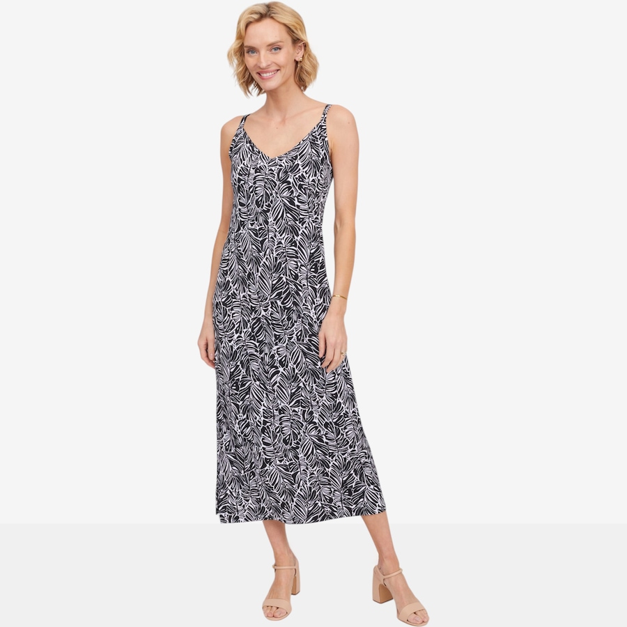 Image 125789_BLKE.jpg, Product 125-789 / Price $78.99, Kim & Co. Brazil Knit Strappy Midi Dress with Side Slit from Kim & Co. on TSC.ca's Fashion department