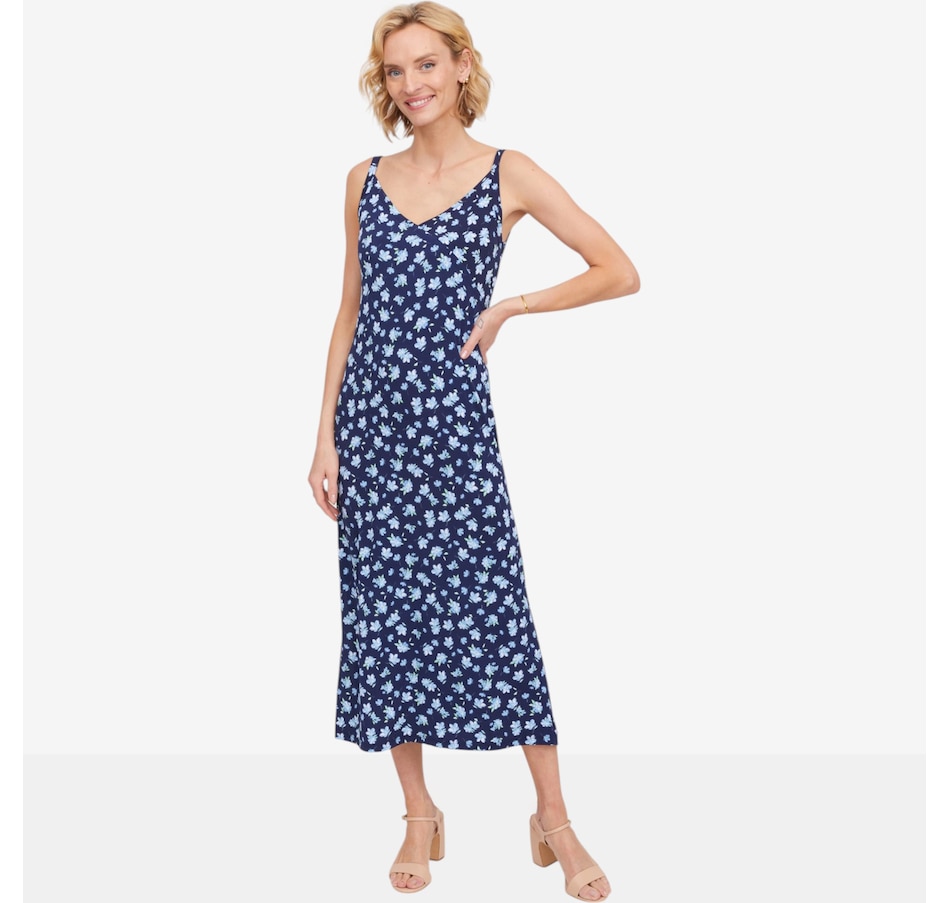 Image 125789_NVM.jpg, Product 125-789 / Price $78.99, Kim & Co. Brazil Knit Strappy Midi Dress with Side Slit from Kim & Co. on TSC.ca's Fashion department