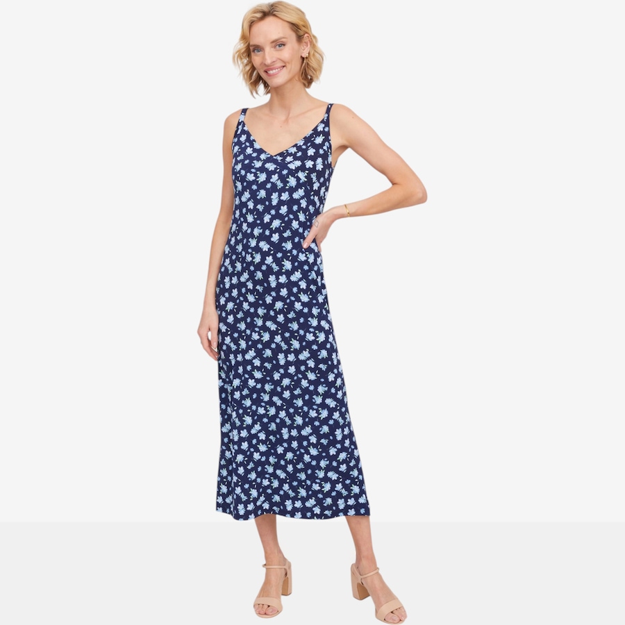 Image 125789_NVM.jpg, Product 125-789 / Price $78.99, Kim & Co. Brazil Knit Strappy Midi Dress with Side Slit from Kim & Co. on TSC.ca's Fashion department