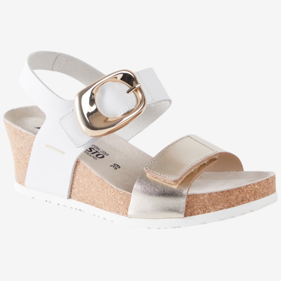 Image 125884_GLD.jpg, Product 125-884 / Price $345.00, Mephisto Leandre Wedge Sandal from Mephisto on TSC.ca's Shoes department