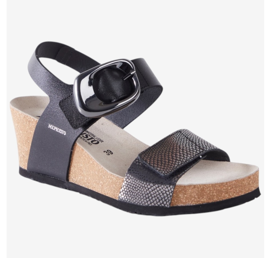 Image 125884_GRY.jpg, Product 125-884 / Price $345.00, Mephisto Leandre Wedge Sandal from Mephisto on TSC.ca's Shoes department