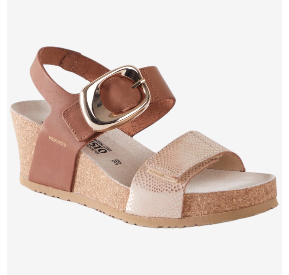 Image 125884_LTSAN.jpg, Product 125-884 / Price $345.00, Mephisto Leandre Wedge Sandal from Mephisto on TSC.ca's Shoes department
