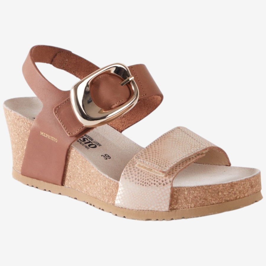 Image 125884_LTSAN.jpg, Product 125-884 / Price $345.00, Mephisto Leandre Wedge Sandal from Mephisto on TSC.ca's Shoes department
