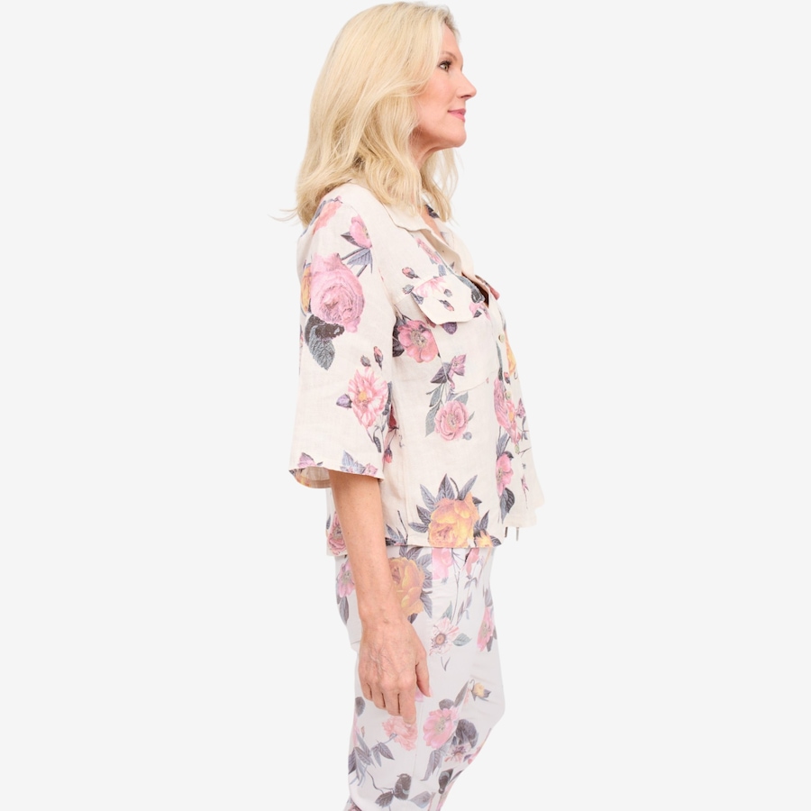 Image 125902_ALTMORE1.jpg, Product 125-902 / Price $150.00, Brian Bailey Short Sleeve Floral Linen Shirt from Brian Bailey on TSC.ca's Fashion department