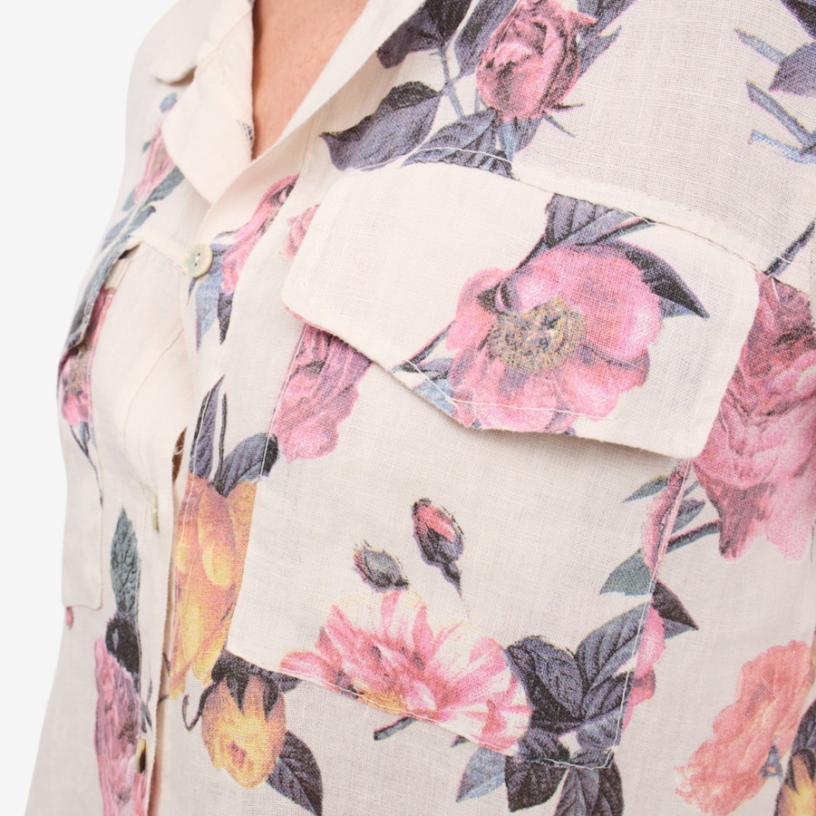Image 125902_ALTMORE2.jpg, Product 125-902 / Price $150.00, Brian Bailey Short Sleeve Floral Linen Shirt from Brian Bailey on TSC.ca's Fashion department