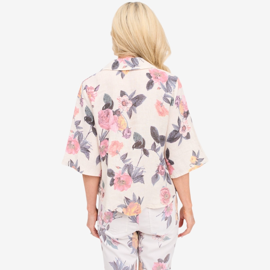 Image 125902_ALTMORE4.jpg, Product 125-902 / Price $150.00, Brian Bailey Short Sleeve Floral Linen Shirt from Brian Bailey on TSC.ca's Fashion department