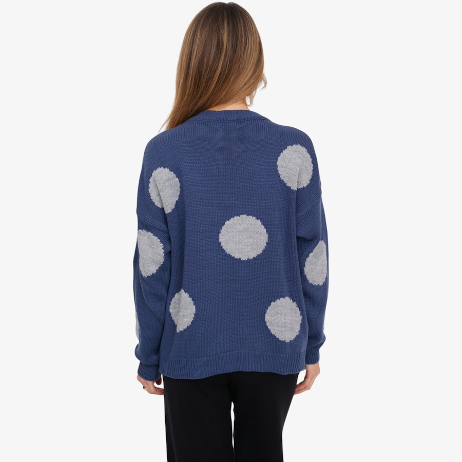 Image 125904_ALTMORE2.jpg, Product 125-904 / Price $79.00, M Made In Italy Knit Polk-A-Dot Colour Block Crew Neck Sweater from M Made in Italy on TSC.ca's Fashion department