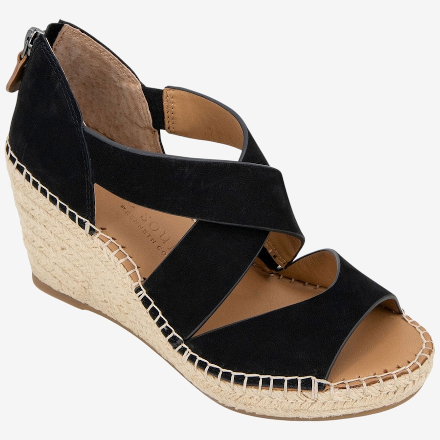 Image 126053_BLK.jpg, Product 126-053 / Price $89.88, Gentle Souls by Kenneth Cole Corinne Wedge Sandal from Gentle Souls By Kenneth Cole  on TSC.ca's Shoes department