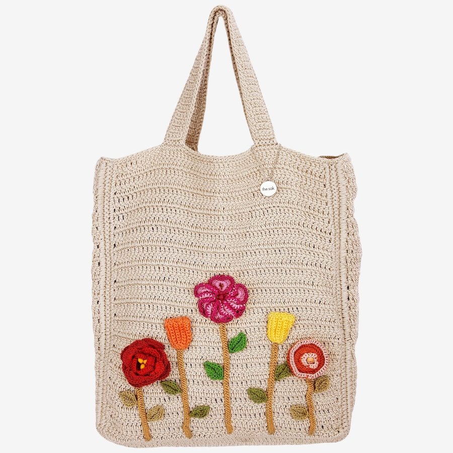 Image 126179_FLWS.jpg, Product 126-179 / Price $199.99, The Sak Lanie Crochet Market Tote from The SAK Handbags on TSC.ca's Fashion department