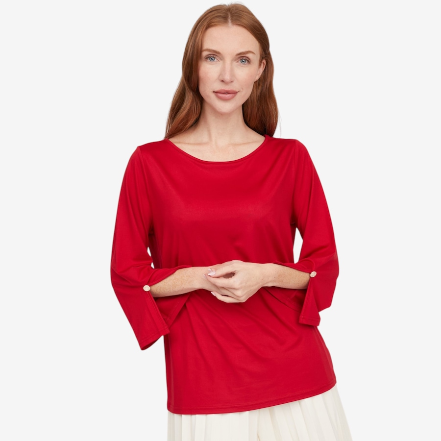 Image 126273_GAR.jpg, Product 126-273 / Price $54.99, C Wonder 3/4 Sleeve Yummy Knit Top from C. Wonder on TSC.ca's Fashion department
