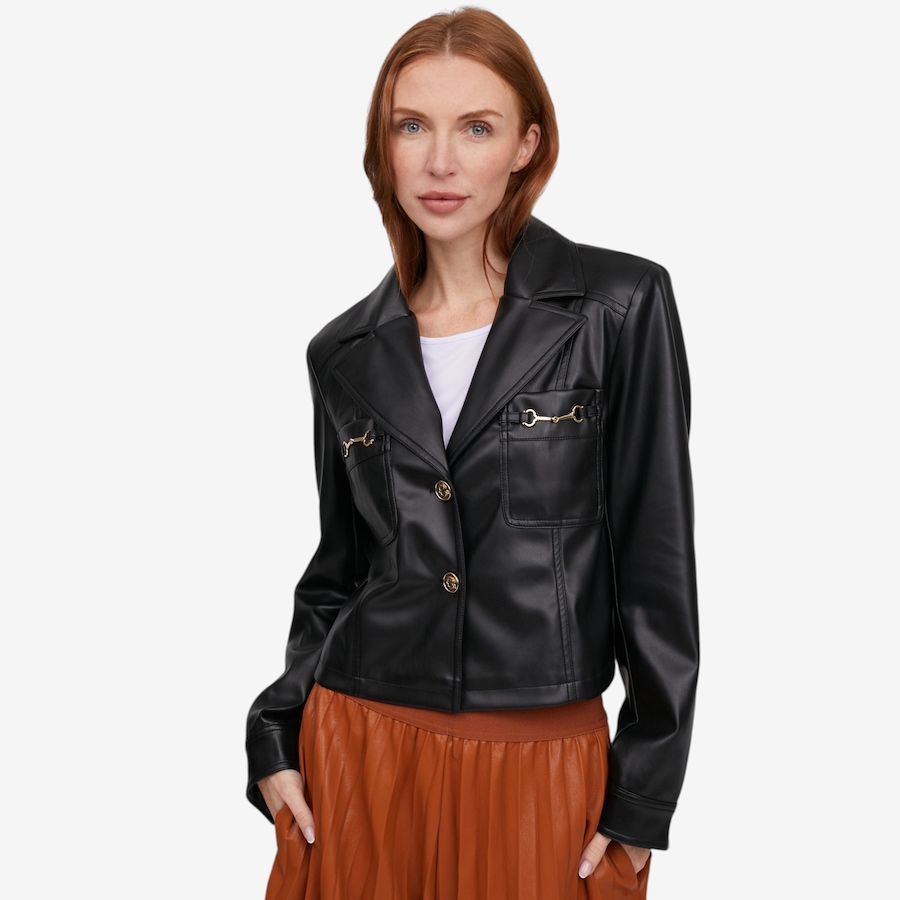 Image 126277_BLK.jpg, Product 126-277 / Price $99.99, C Wonder Faux Leather Patch Pocket Jacket from C. Wonder  on TSC.ca's Fashion department