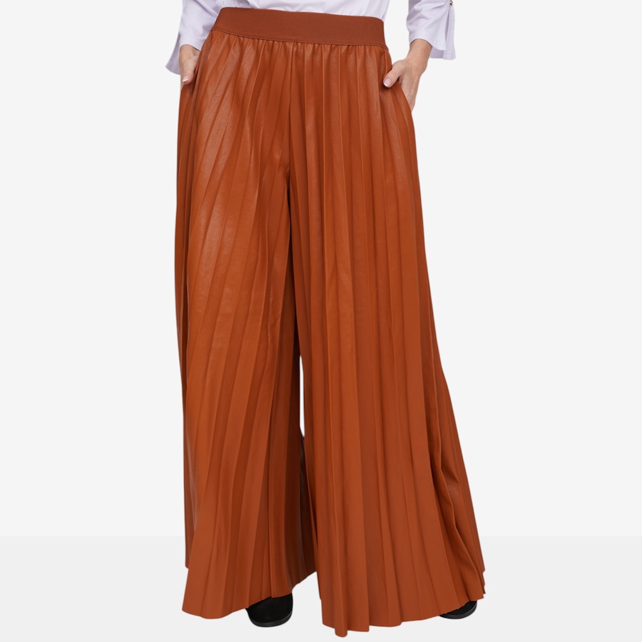 Image 126279_HAZ.jpg, Product 126-279 / Price $104.99, C Wonder Pleated Leather Look Gaucho Pant from C. Wonder on TSC.ca's Fashion department
