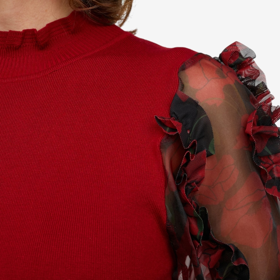 Image 126280_ALTMORE2.jpg, Product 126-280 / Price $89.99, C Wonder Mock Neck Sweater With Printed Mesh Sleeve from C. Wonder on TSC.ca's Fashion department