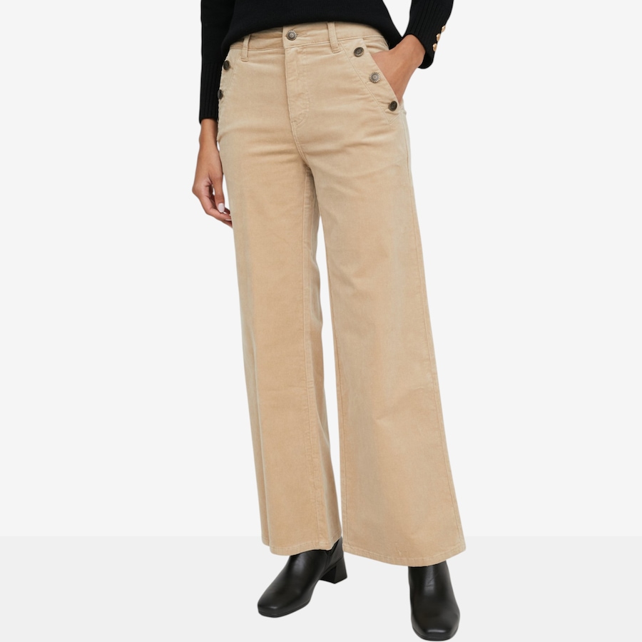 Image 126400_PEB.jpg, Product 126-400 / Price $109.99, Tower Hill Bootcut Corduroy Sailor Pant from Tower Hill on TSC.ca's Fashion department