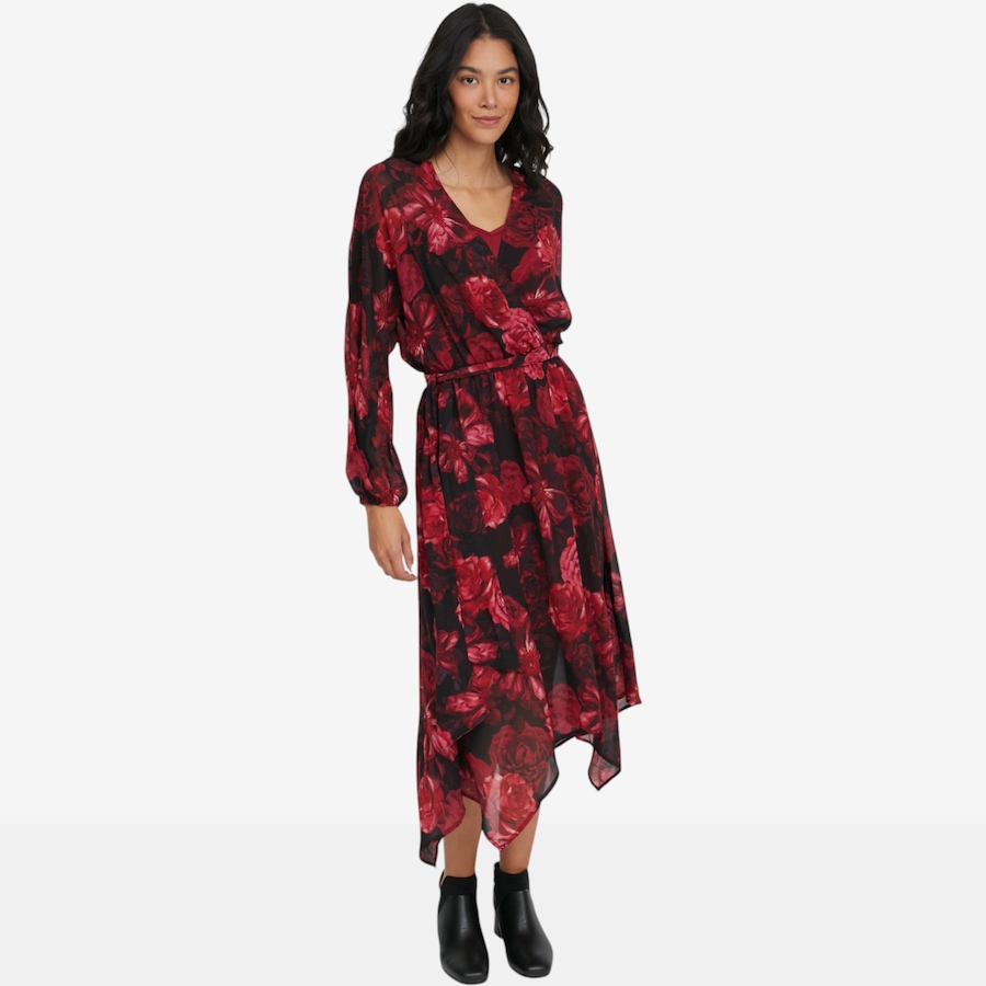 Image 126401_ALTMORE2.jpg, Product 126-401 / Price $119.99, Tower Hill Handkercheif Hem Chiffon Boho Dress with separate Slip Dress from Tower Hill on TSC.ca's Fashion department