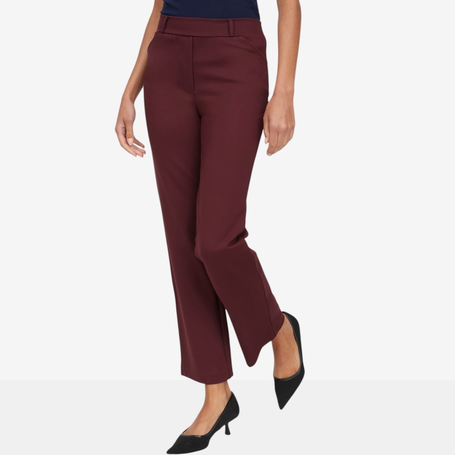 Image 126433_ALTMORE3.jpg, Product 126-433 / Price $59.99, Kim & Co Stretch Ponte Knit Essential Mini Flare Pant with Pockets from Kim & Co. on TSC.ca's Fashion department
