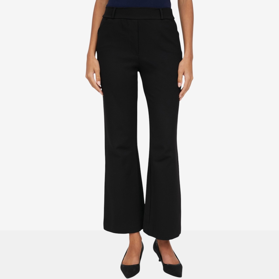Image 126433_BLK.jpg, Product 126-433 / Price $59.99, Kim & Co Stretch Ponte Knit Essential Mini Flare Pant with Pockets from Kim & Co. on TSC.ca's Fashion department